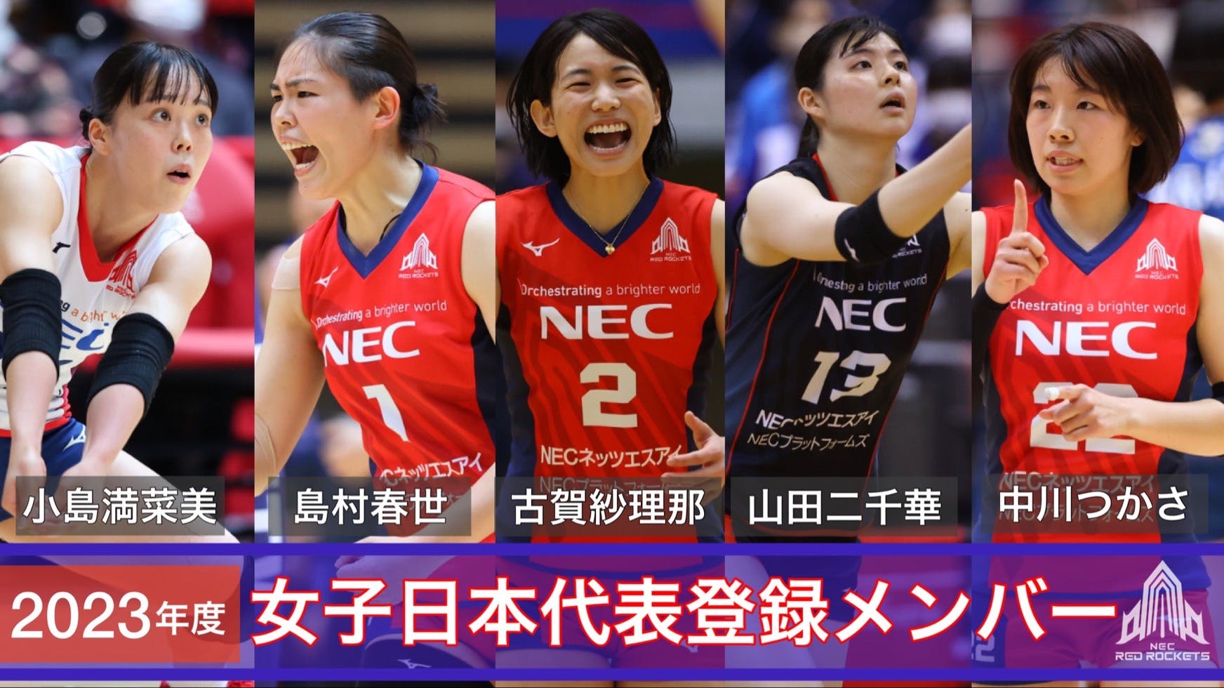 2023年度バレーボール女子日本代表 登録メンバーコメント...